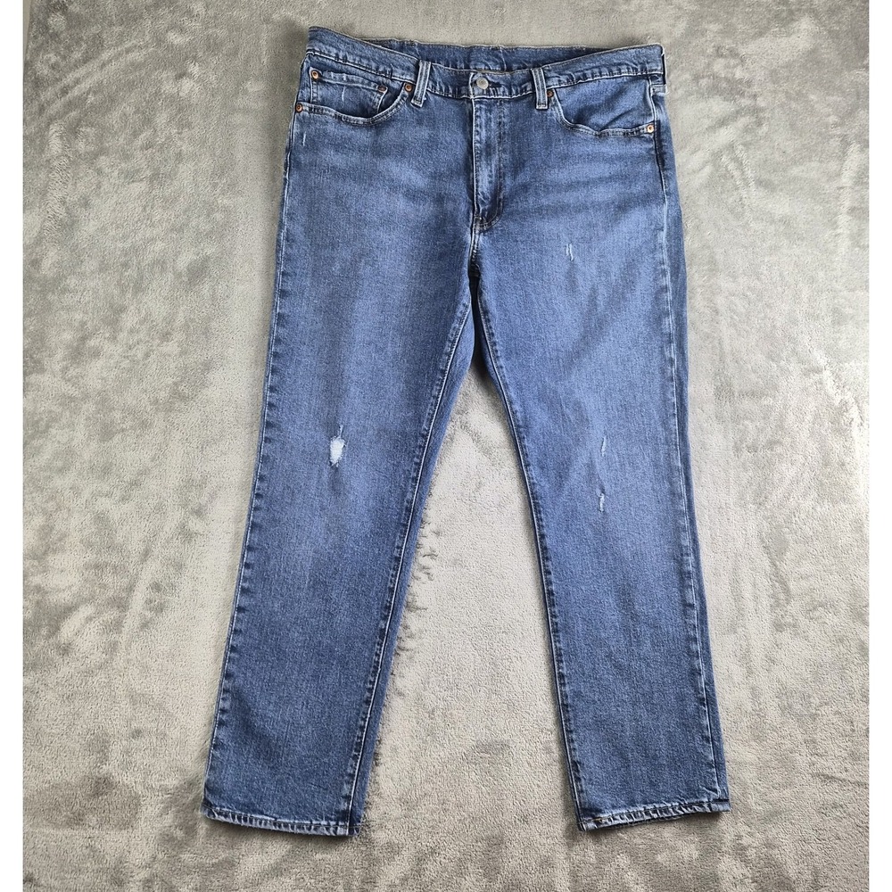 Levis 511 Jeans Mens 38x30 Blue Denim Slim Fit Distressed Cotton Modern Big E